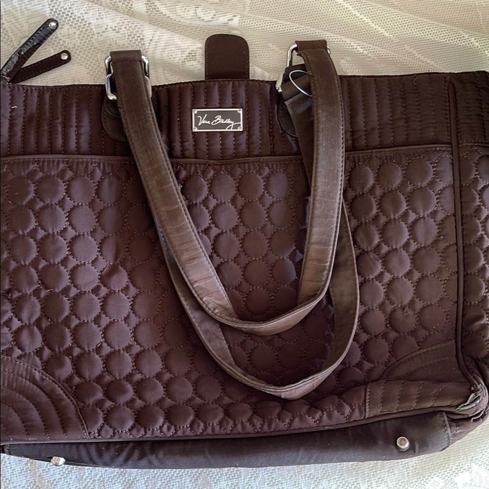 Vera Bradley Chocolate Brown Quilted Tote